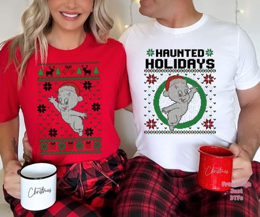 Ghost Ugly Christmas Sweater (no words)