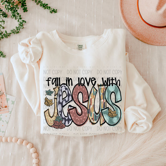 Fall in Love with Jesus (Fall Color Doodle)