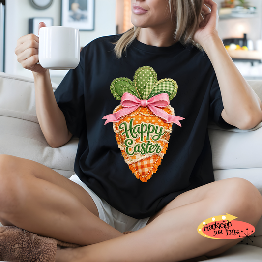 Patch work Happy Easter carrot