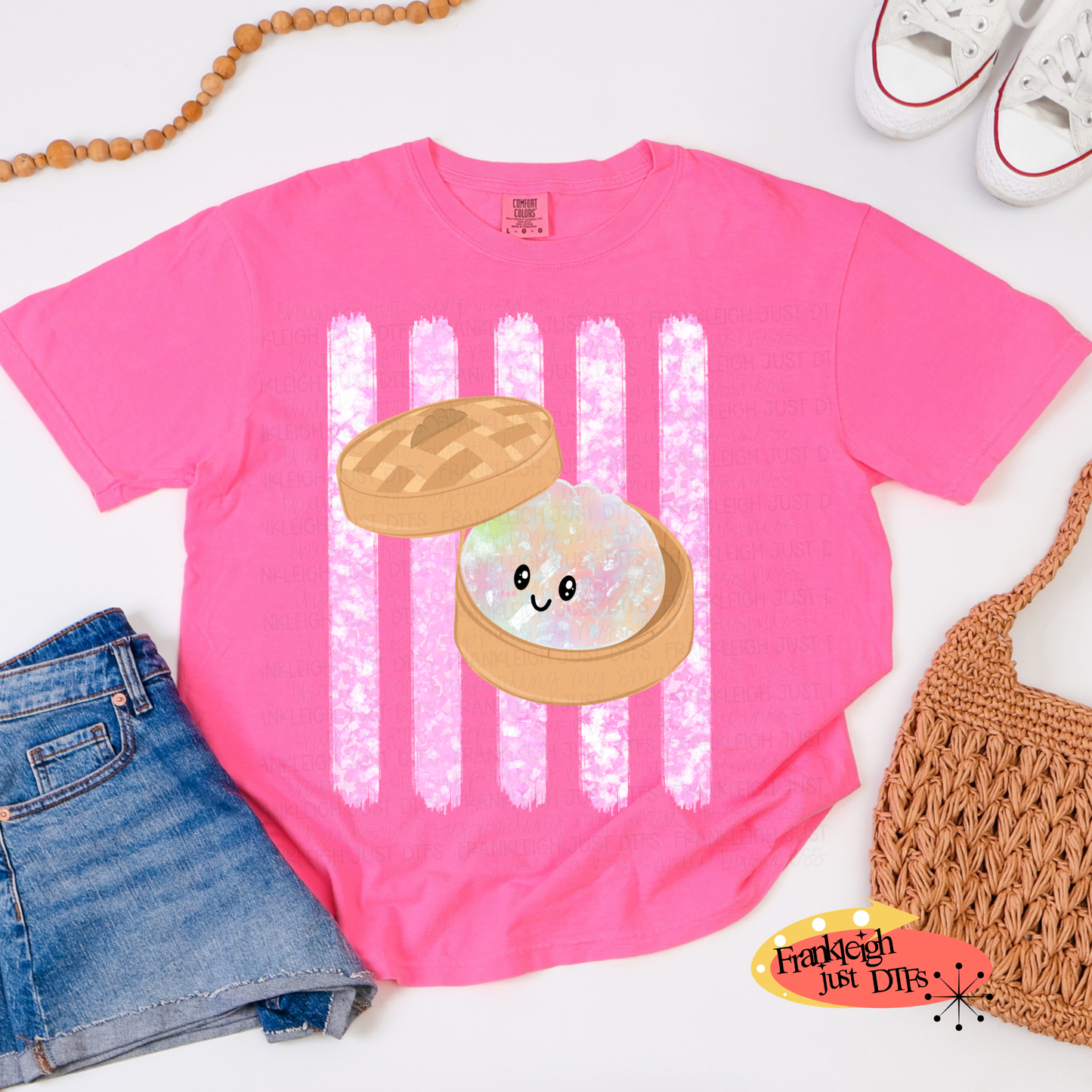 Pink Glitter Stripes