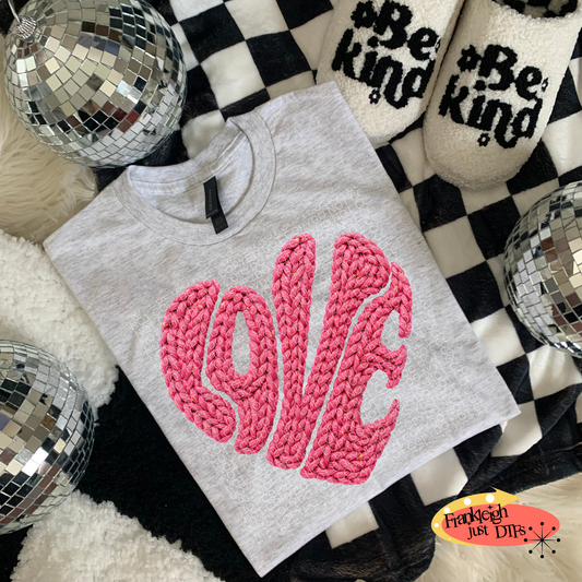 Faux Yarn Valentine Png Love