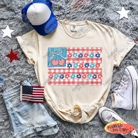 Coquette Flag With White