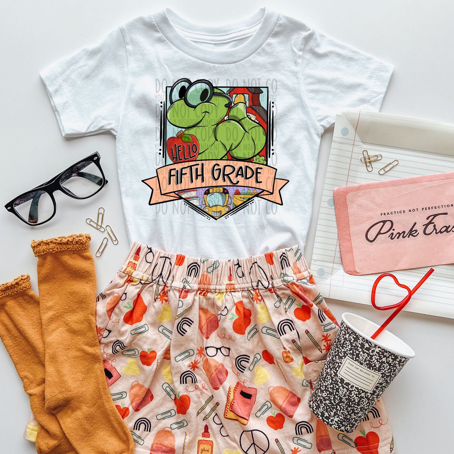 Hello (Grade) Book Worm- Various Grades (Girls)