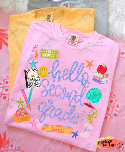 HELLO SECOND Grade school collage