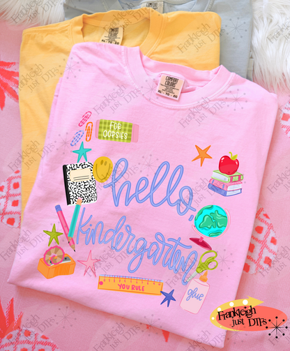 HELLO KINDERGARTEN school collage