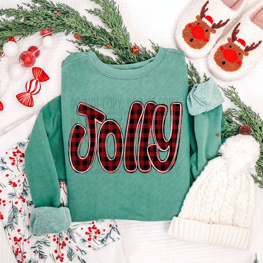 Jolly Funky Doodle Buffalo Check