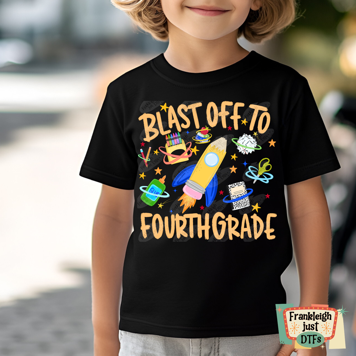 Blast off to Fourth Grade Boy