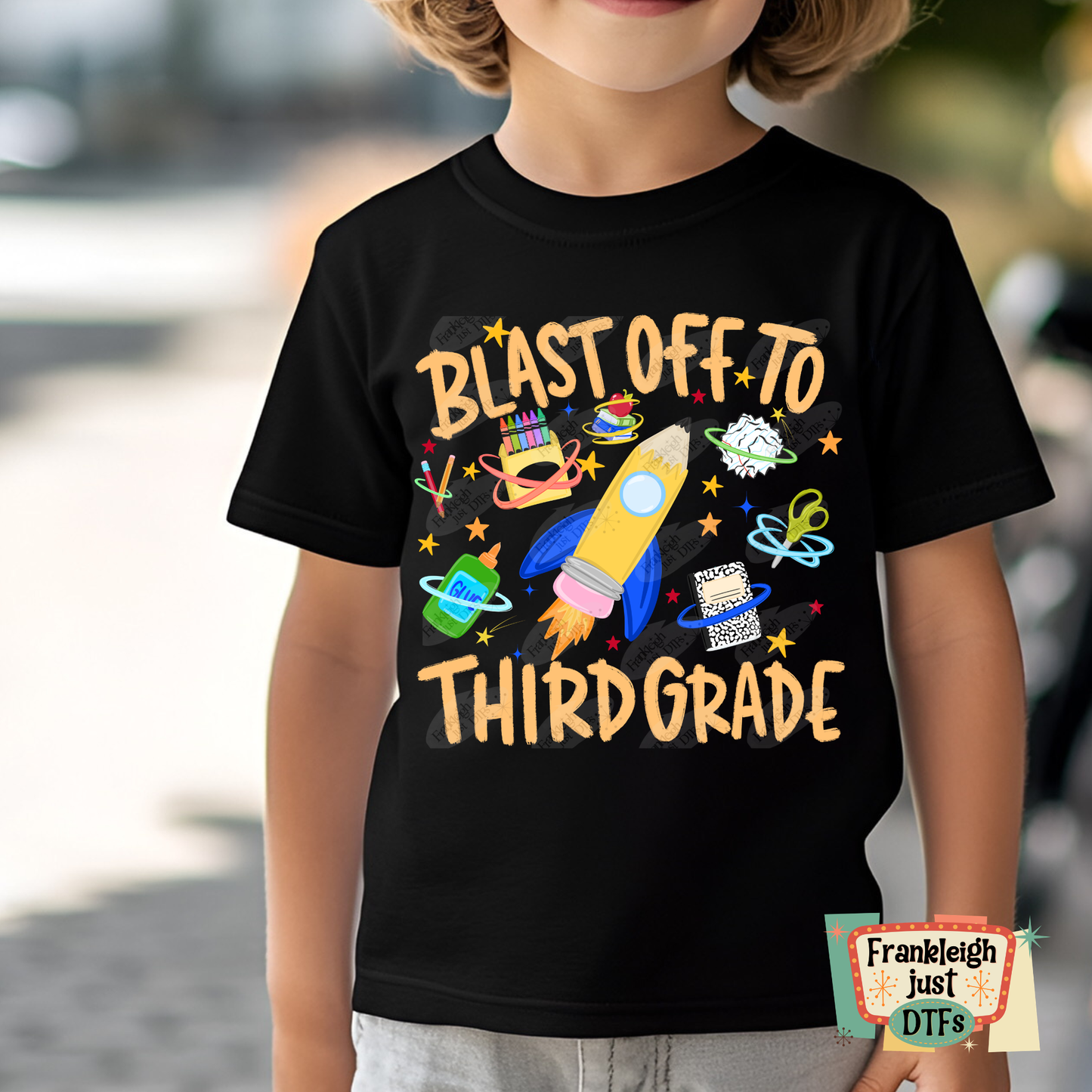 Blast off to Third Grade Boy