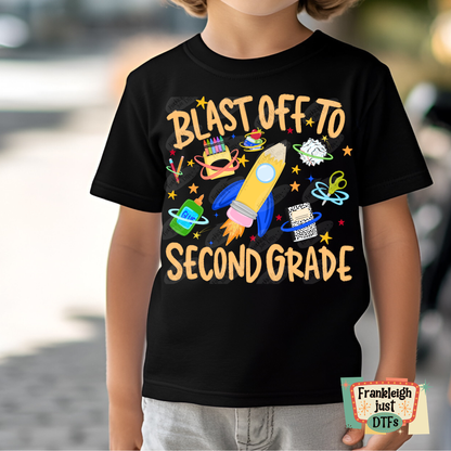 Blast off to Second Grade Boy