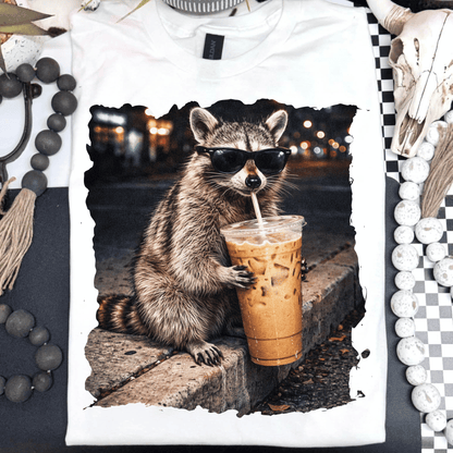 raccoon iced coffee
