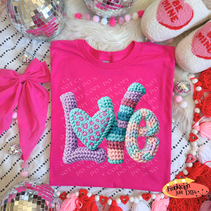 Yarn Crochet Love Valentines Day