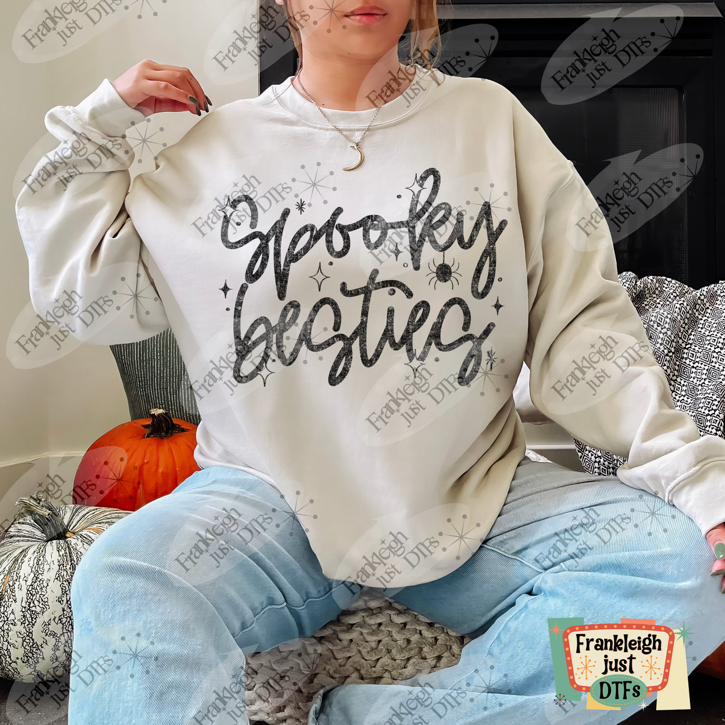 Spooky Besties in black