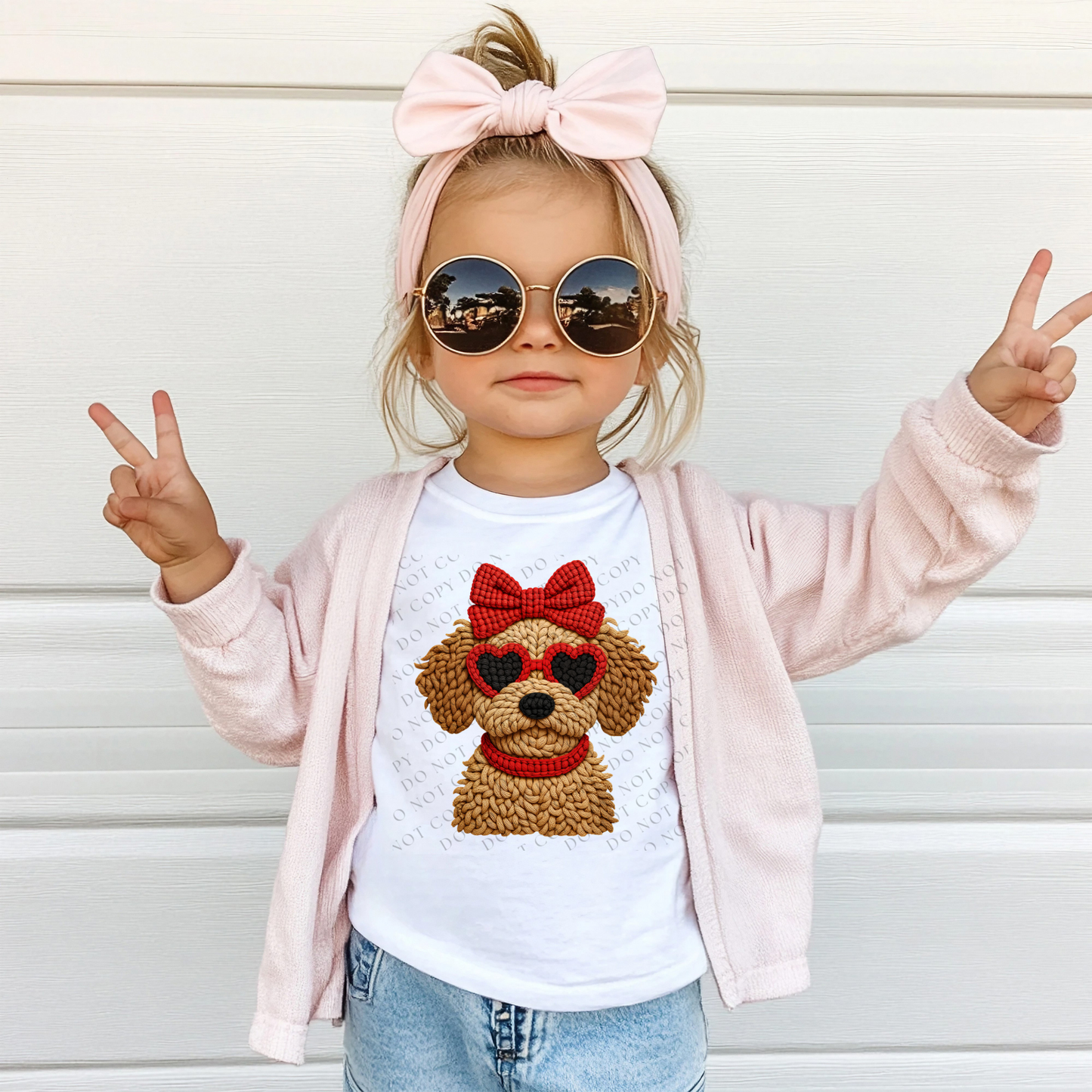 Yarn Crochet Dog Valentine's Day