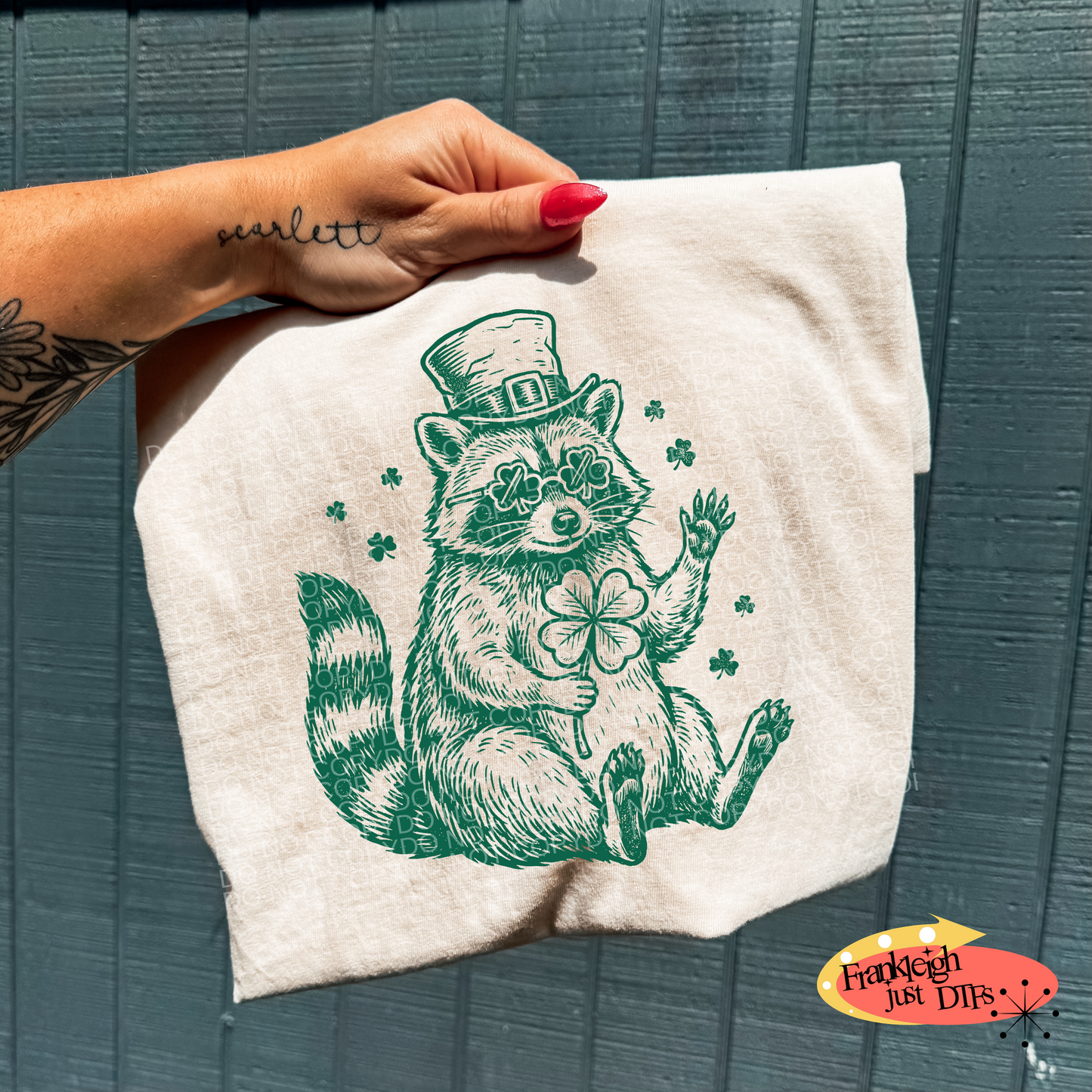 St Patricks Day Raccoon
