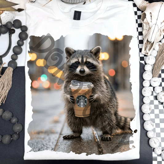raccoon starbucks