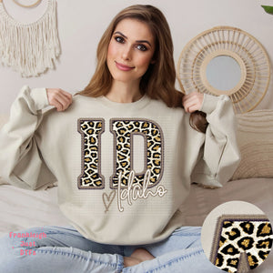 Idaho  Leopard Faux Embroidery State