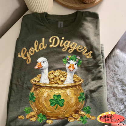 Gold Diggers Faux Painted St Patricks Day