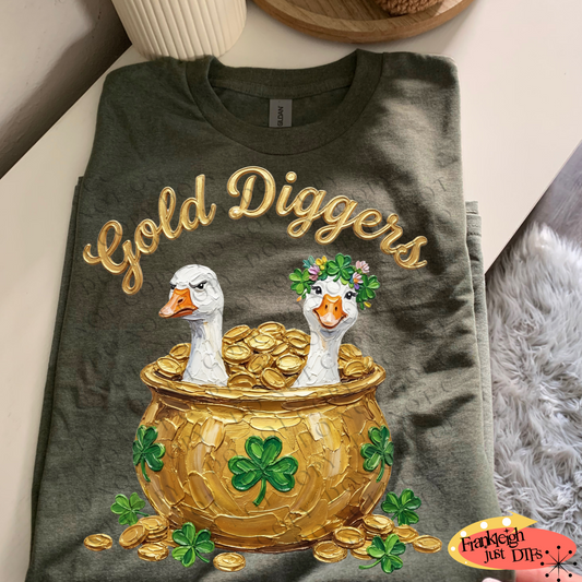 Gold Diggers Faux Painted St Patricks Day
