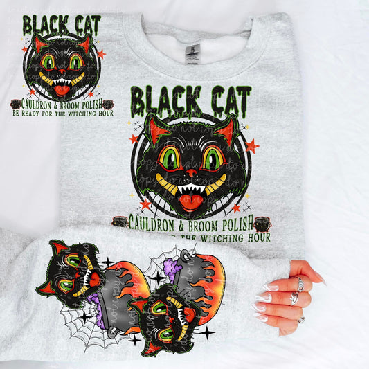 Black Cat Cauldron Polish with sleeve