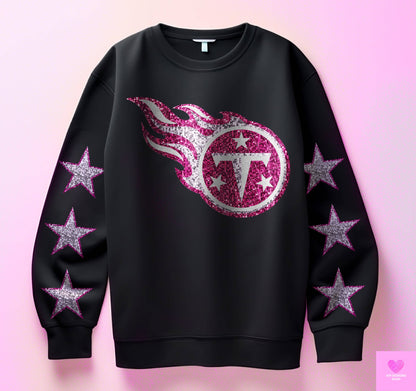 Pink Bling Version Football Various Teams (Pro) includes sleeves