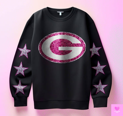 Pink Bling Version Football Various Teams (Pro) includes sleeves