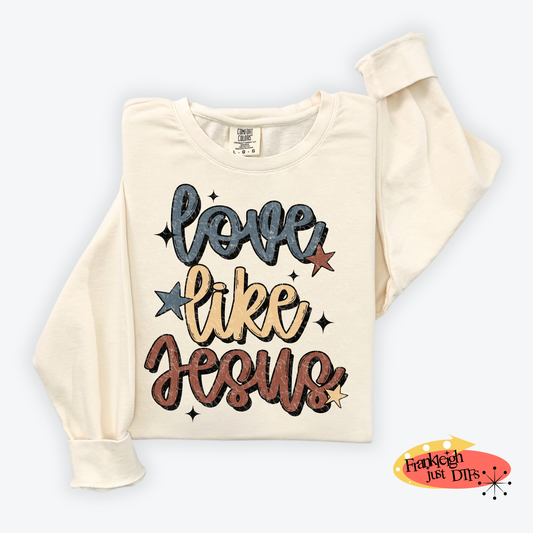 Love Like Jesus Blue