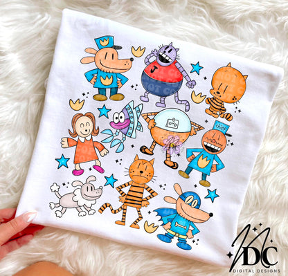 Dog Man Character Collage