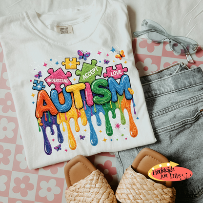 Autism Drips Faux Yarn