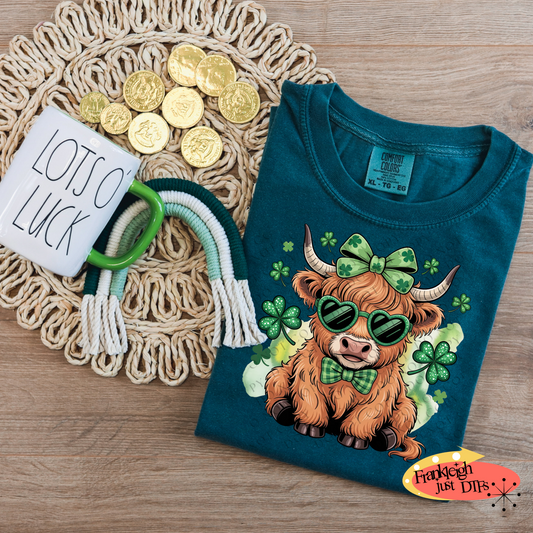 Highland Cow St Patricks Day