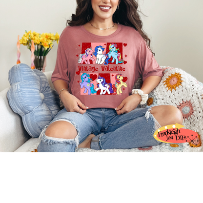 Vintage valentine pony