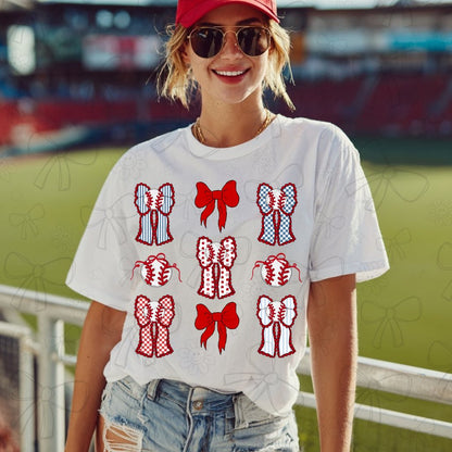 BASEBALL COQUETTE BOW