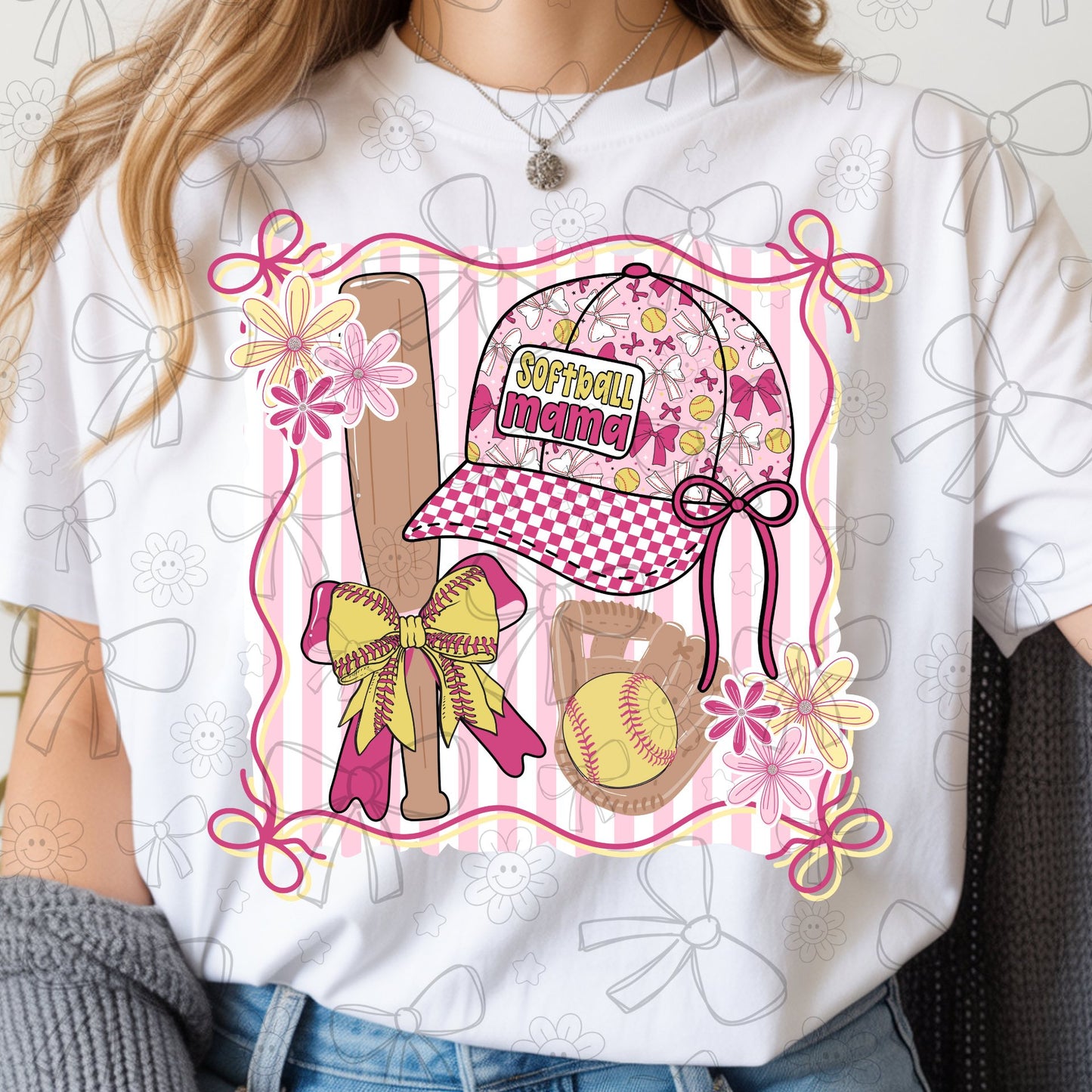 Softball mama hat collage (1)