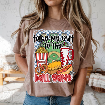 Take me out to the ball game squiggle frame