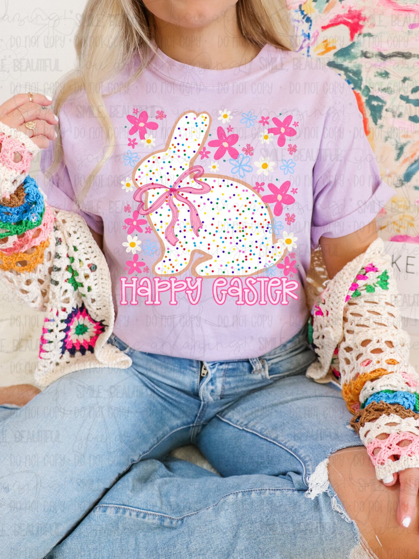 Animal cracker bunny happy Easter