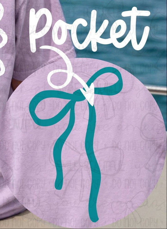 Floral sea turtle pocket