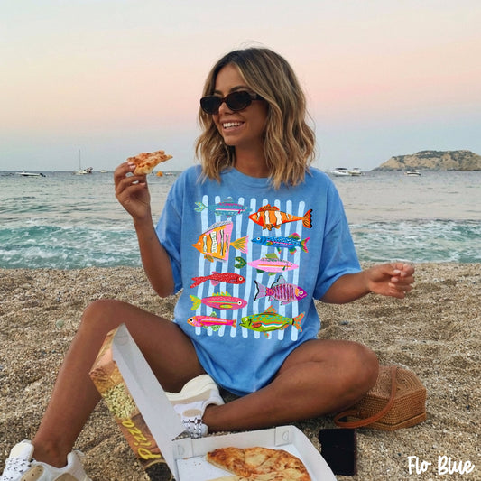 Fish collage with Stripes