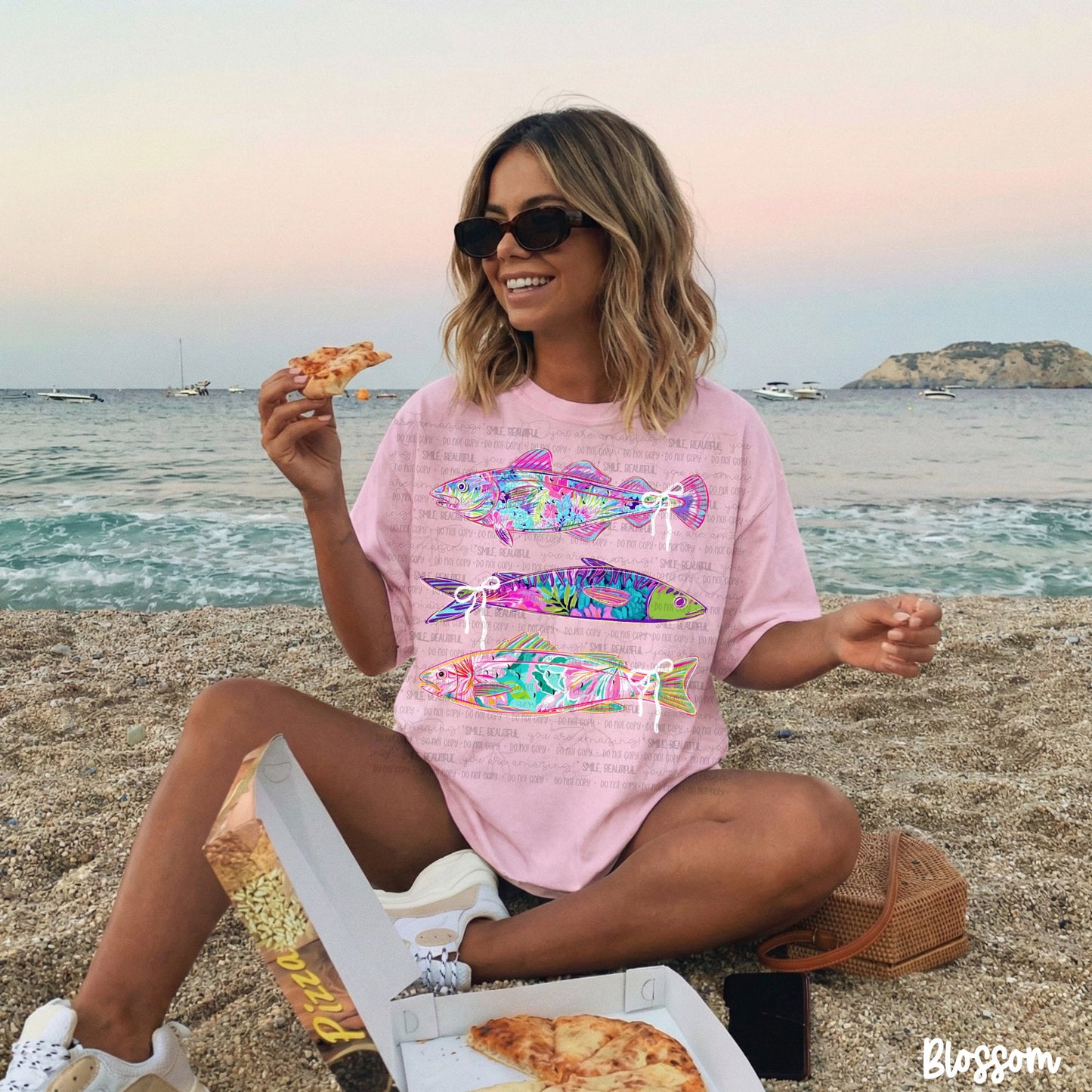 Tropical fish with bows