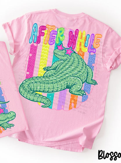 After While Crocodile Colorful