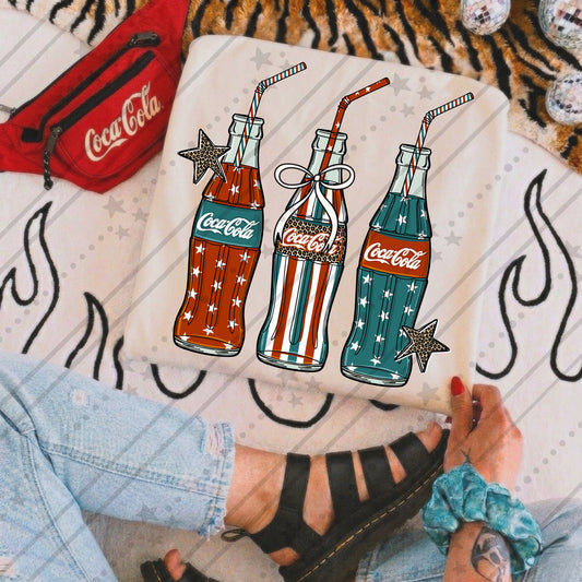 Coca Cola Red White and Blue