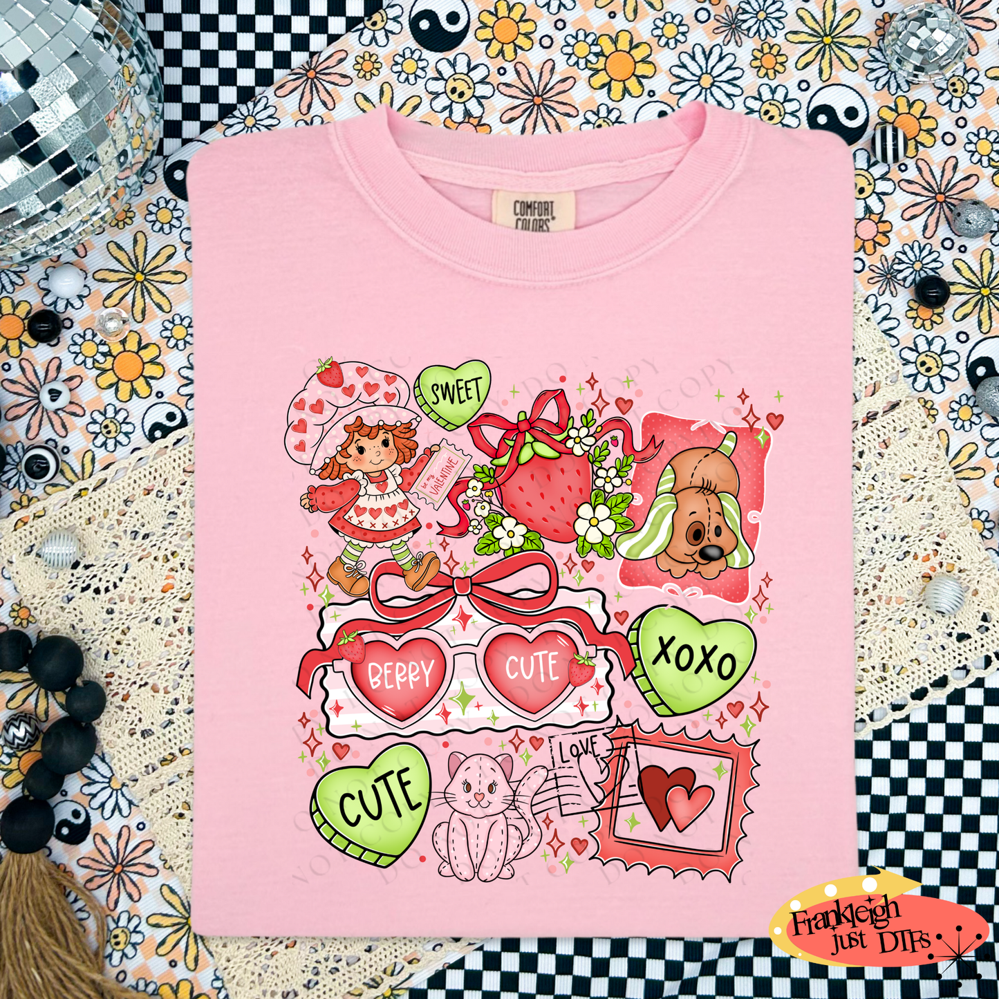 Strawberry  Valentine Collage