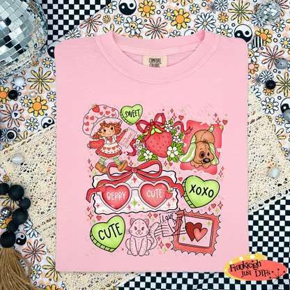 Strawberry  Valentine Collage