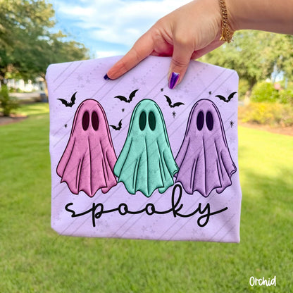 Spooky embroidered ghosts