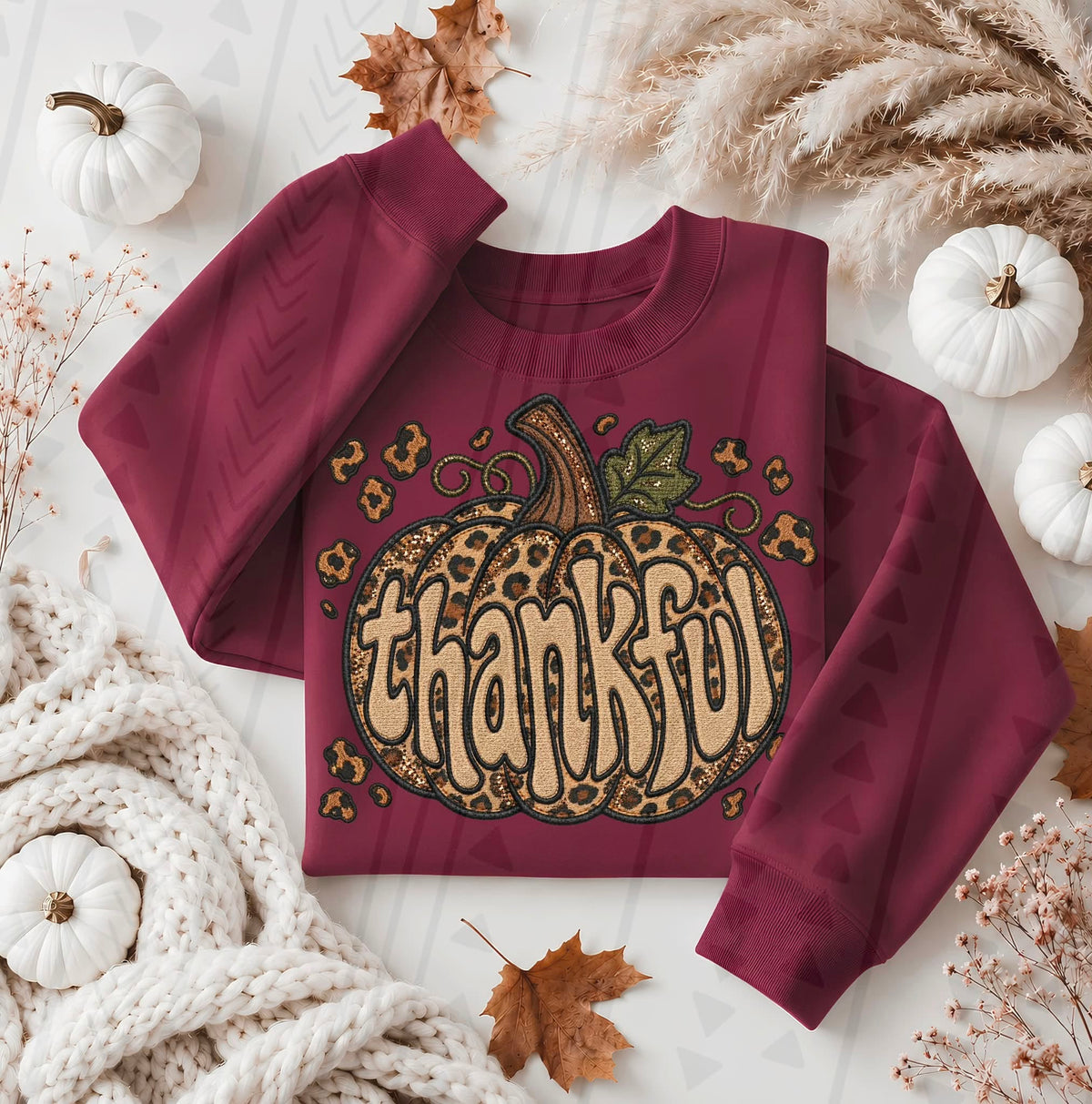 Thankful Leopard Pumpkin