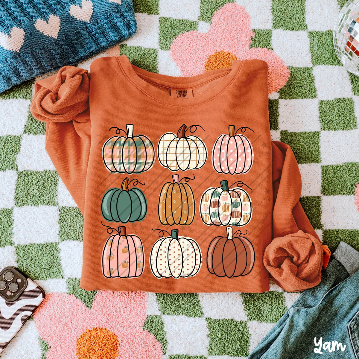 Fall pumpkin collage