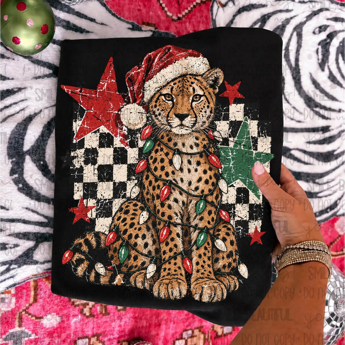 Christmas cheetah