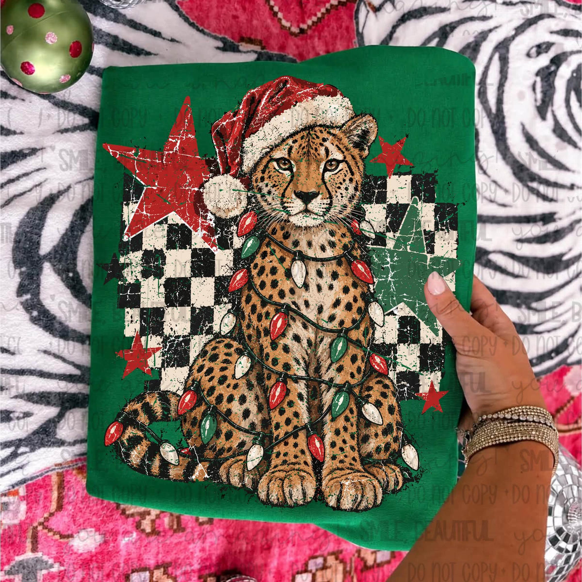 Christmas cheetah