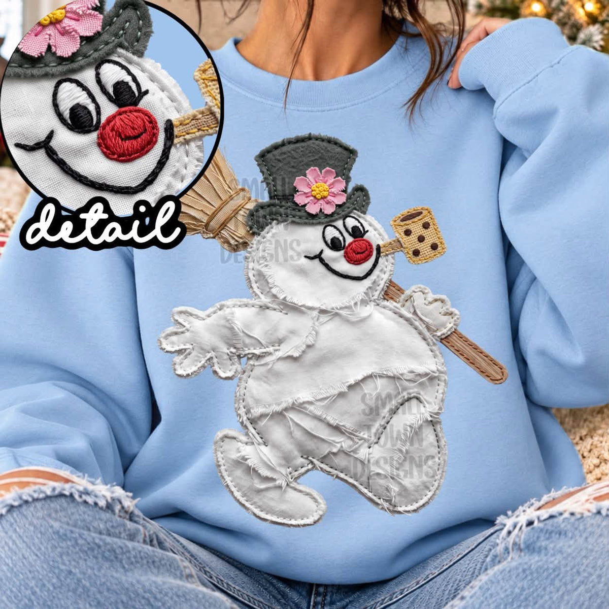Frosty stitched