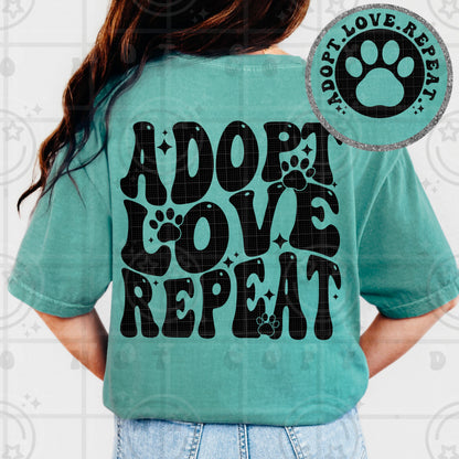 ADOPT LOVE REPEAT Back Image