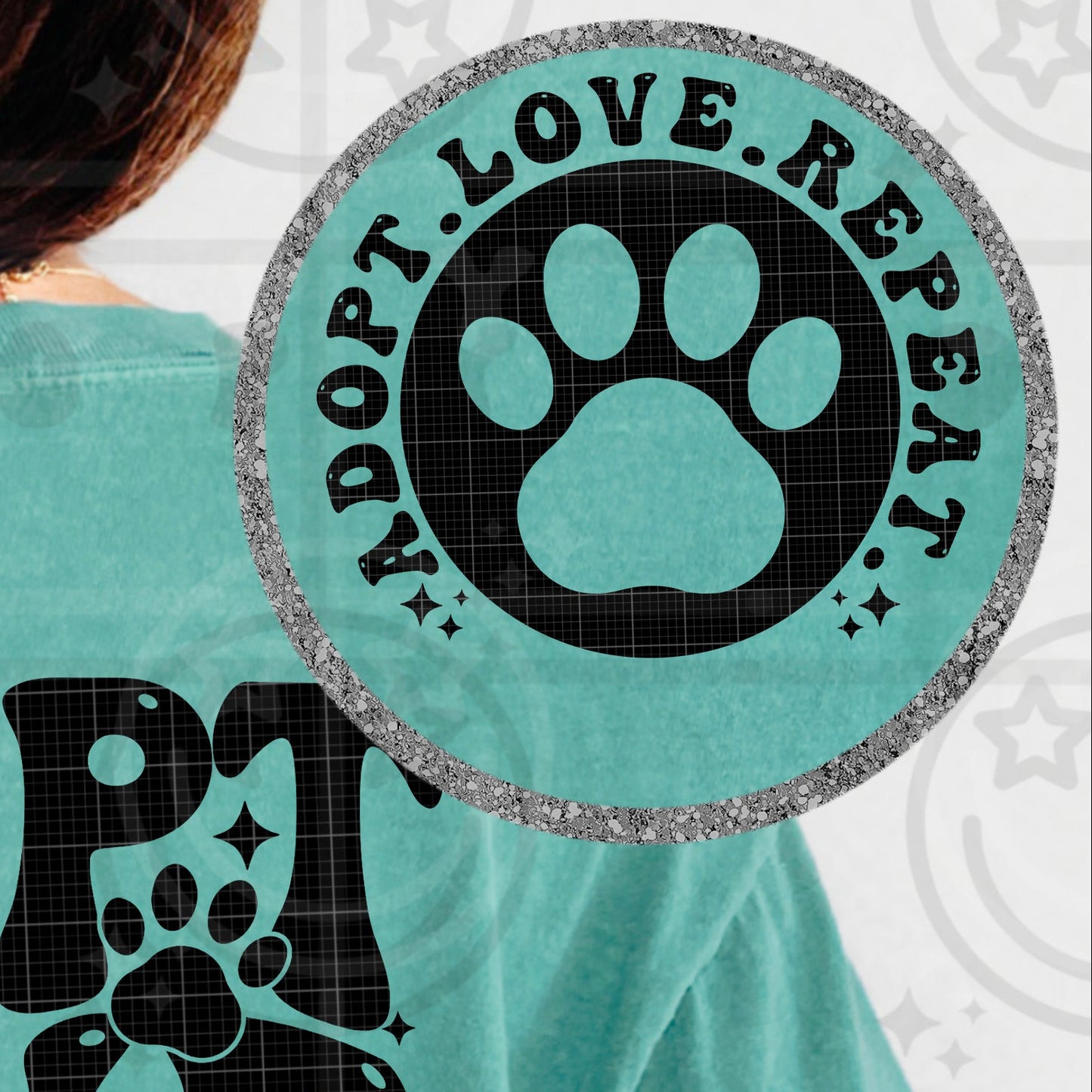 ADOPT LOVE REPEAT pocket