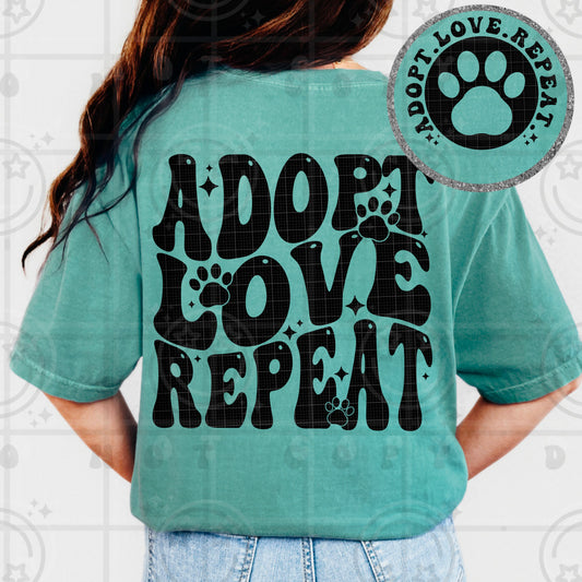 Adopt Love Repeat Pocket